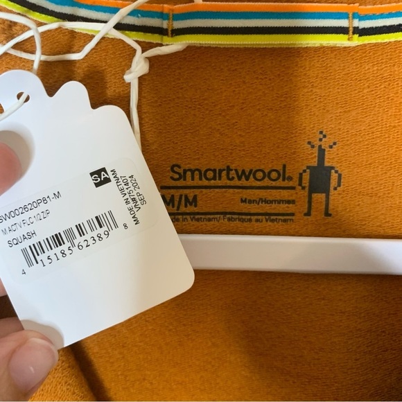 Smartwool Mens active fleece 1/2 zip sweater M NEW - Picture 9 of 11